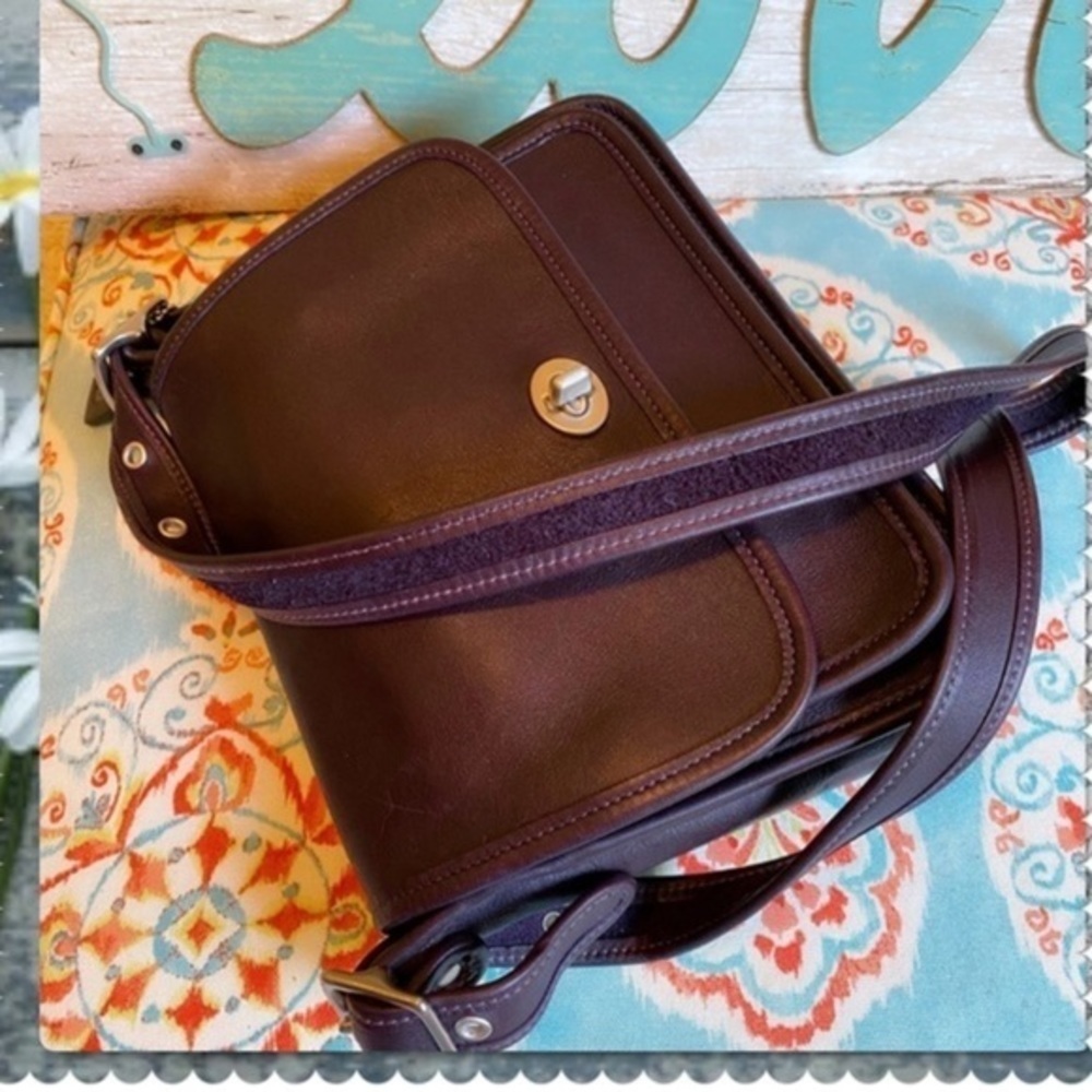 COACH MAHOGANY BROWN CROSSBODY RAMBLER 9061 - Picture 9 of 15